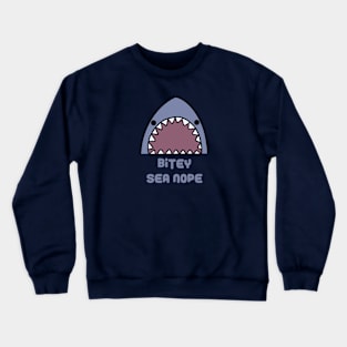 Bitey sea nope shark Crewneck Sweatshirt